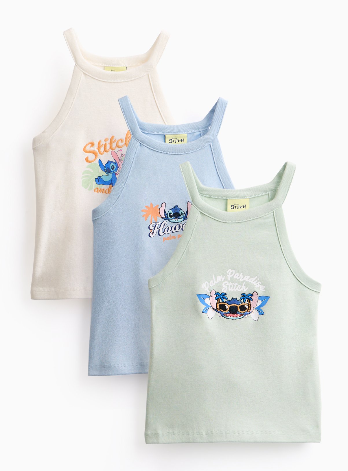 Lilo & Stitch Graphic Vests 3 Pack 13 years - Image 1 thumbnail